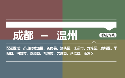 成都到温州物流|成都到温州专线|货物实时监控