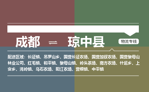 成都到琼中县物流公司-成都到琼中县专线-提供装卸