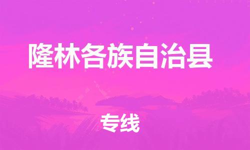 司前镇到隆林各族自治县物流专线|司前镇到隆林各族自治县危化品运输电动车托运